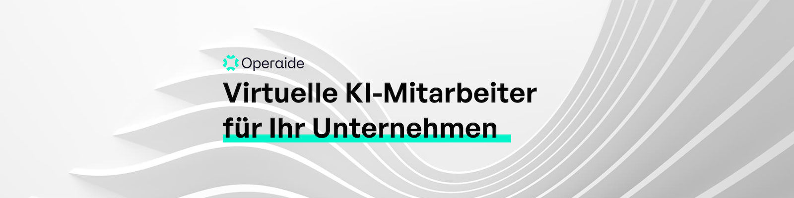 Grafik von Operaide. Virtuelle KI-Mitarbeiter für Unternehmen.